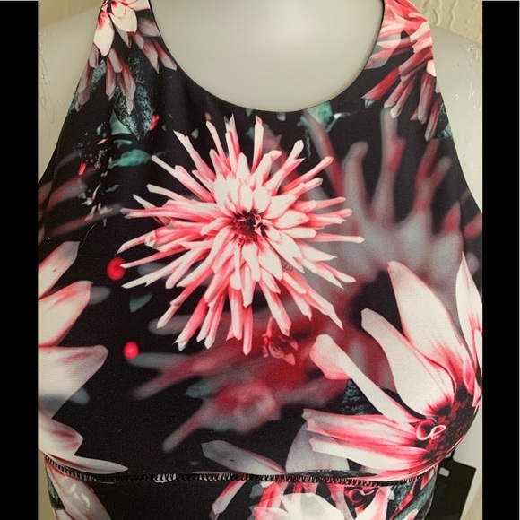 NWT KYODAN Sports Bra Floral Athletic Workout Running Yoga Activewear Gym XS - Picture 8 of 15